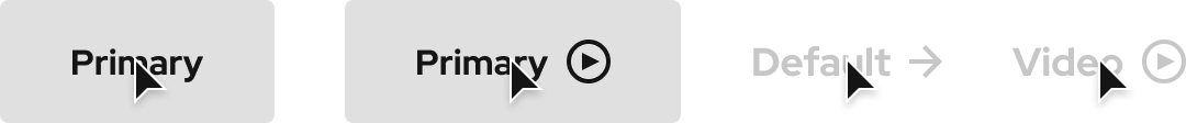 Image of dark theme white variant hover states