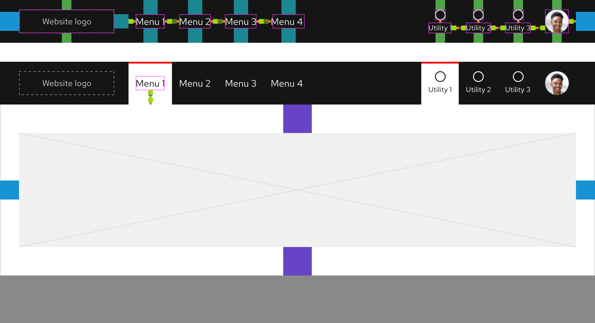 Primary navigation - Spacing for large breakpoints